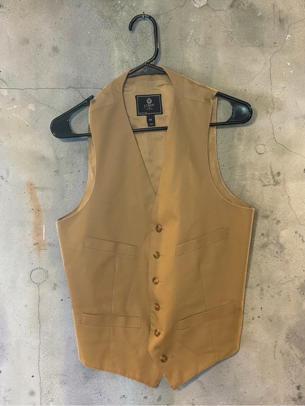 JCrew button front cotton vest size XS